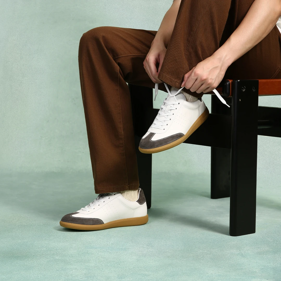 【舒适软内里】ThomWills真皮德训鞋男款夏季新款皮鞋运动休闲鞋