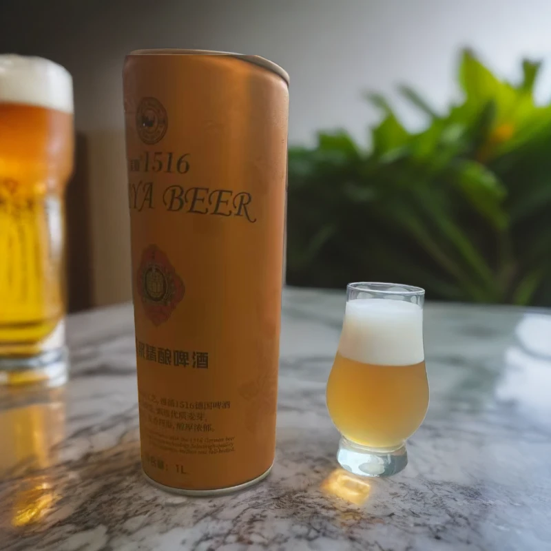 美亚大麦精酿精选原浆啤酒1L*2瓶,低温28天发酵酿造,进口优质麦芽