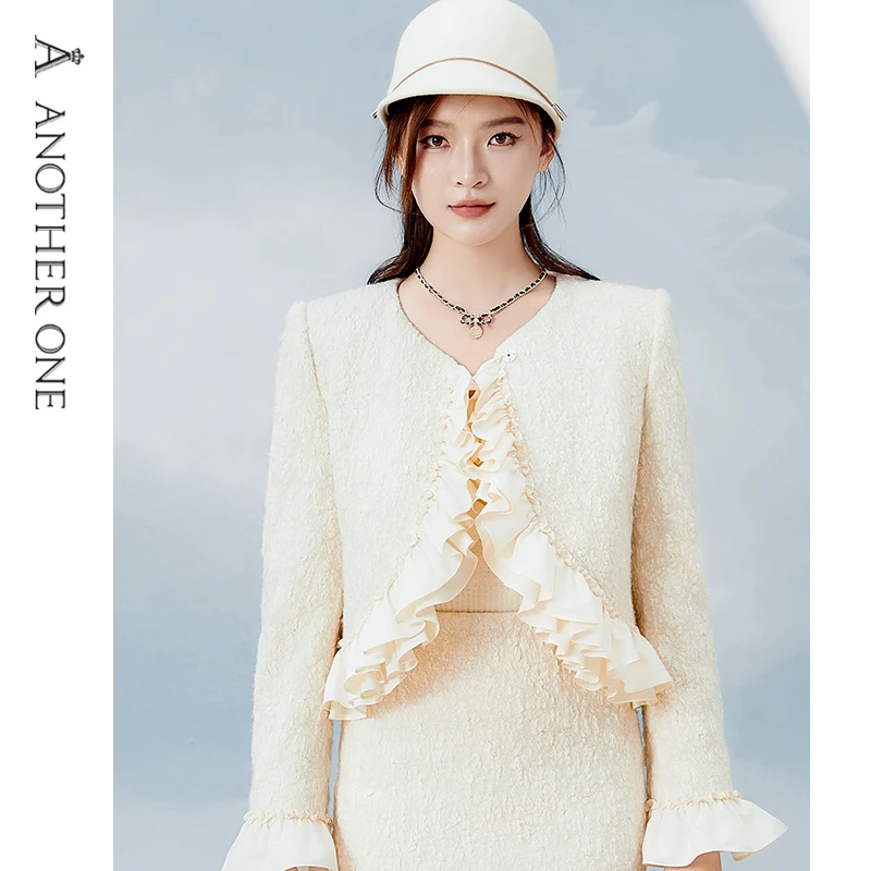 ANOTHERONE轻奢名媛小香风设计感短外套