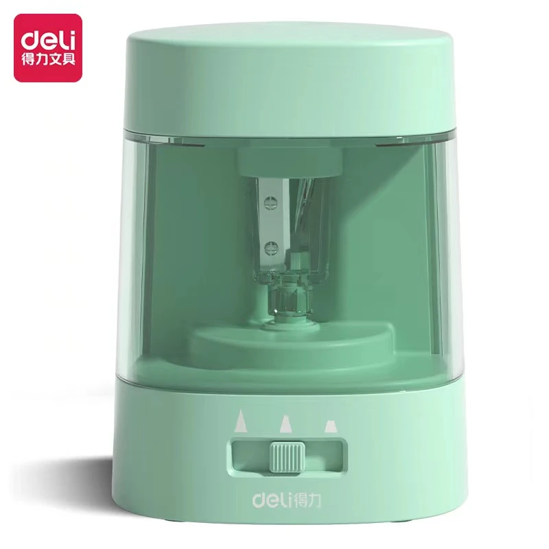 得力卷笔刀全自动电动削笔器转笔刀削笔刀铅笔小型小学生耐用专用