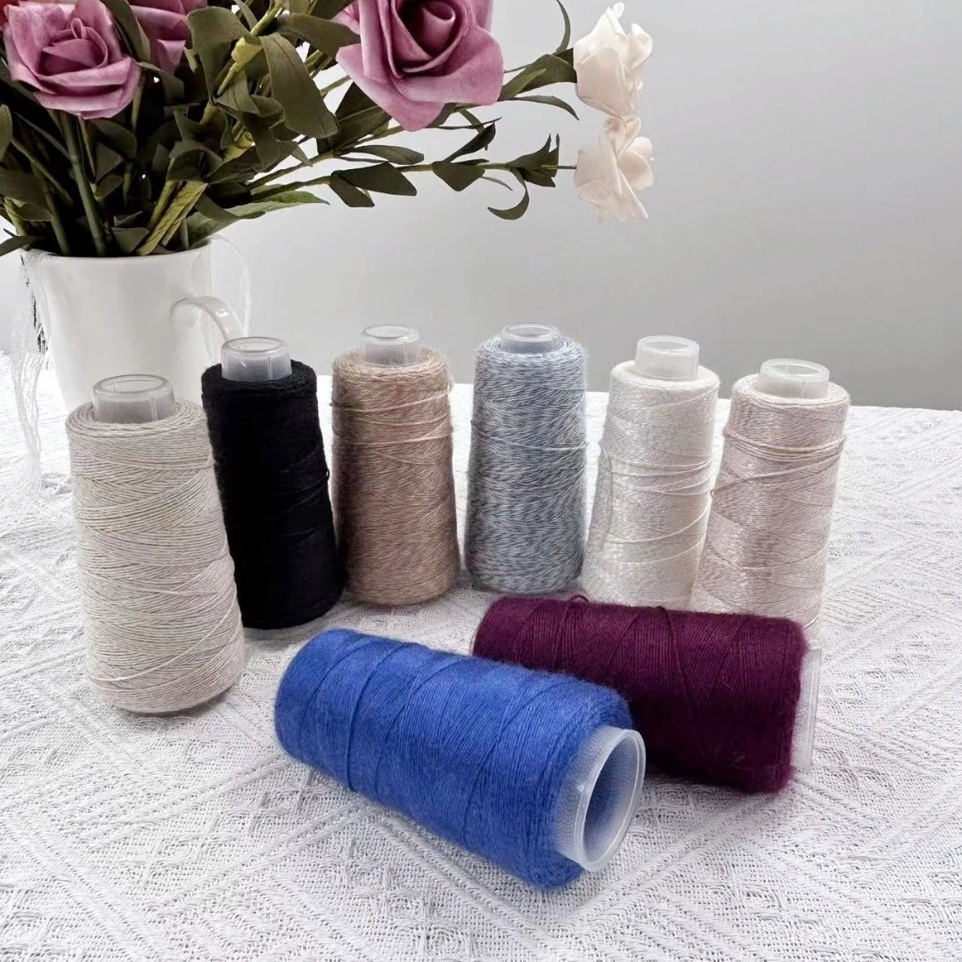 《棉麻》亲肤舒适手工编织毛线精品传统手编织柔软毛衣机织棉线