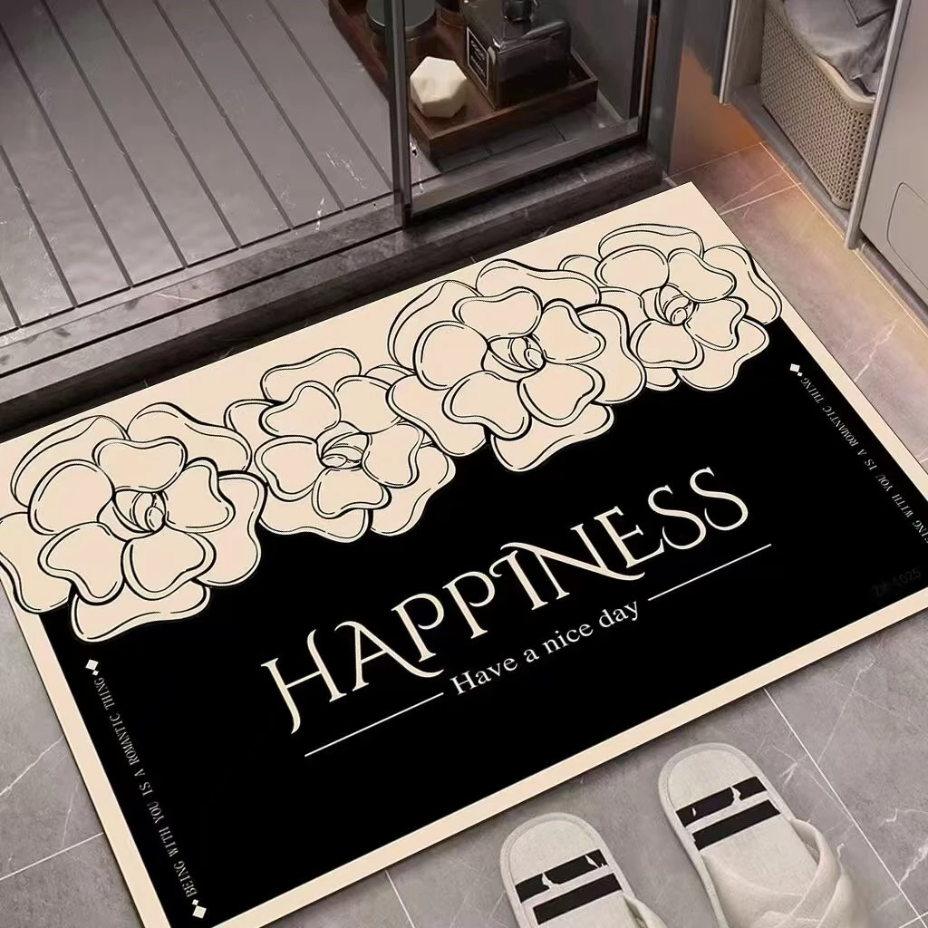 （皮革材质）入户门玄关地垫pvc皮革高级小香风可裁剪可擦免洗脚垫