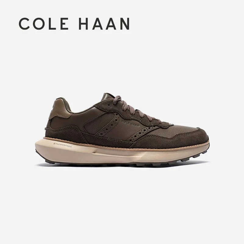 COLEHAAN歌涵低帮男鞋运动鞋春季缓震户外跑步鞋鞋C38474卡其