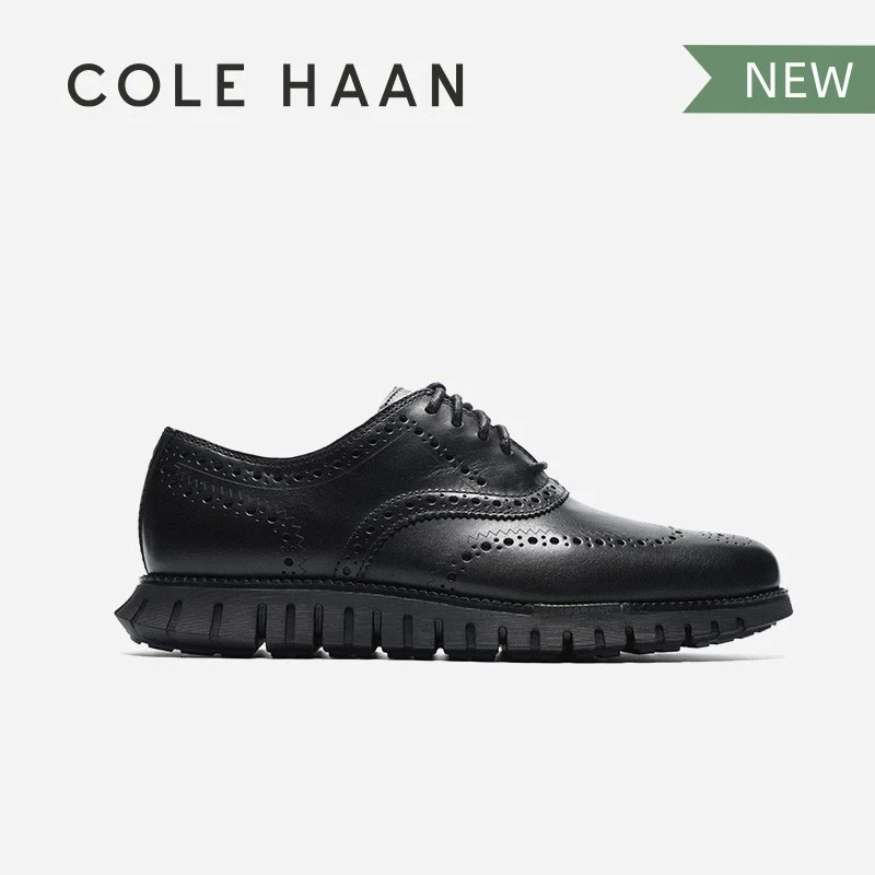 Cole Haan/歌涵男鞋牛津鞋25年春布洛克花皮鞋百搭休闲男C39601