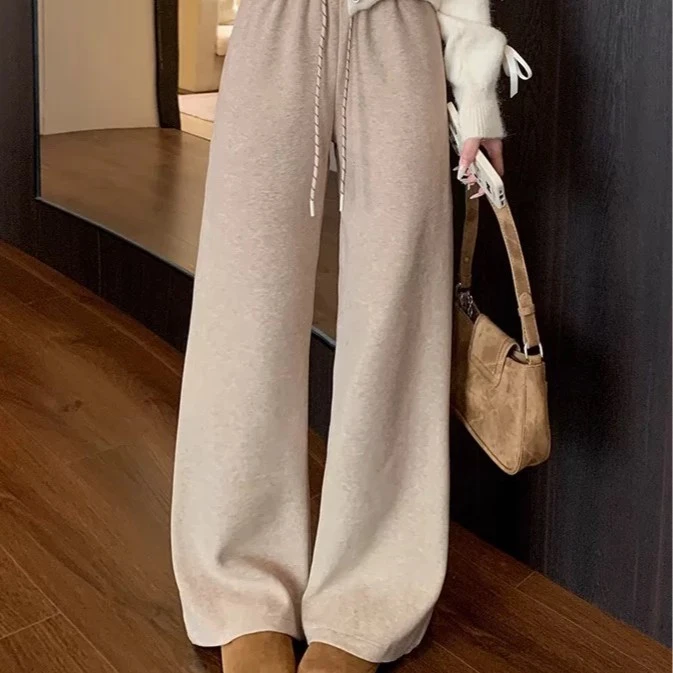 （花宝）秋冬季窄版阔腿裤女1953