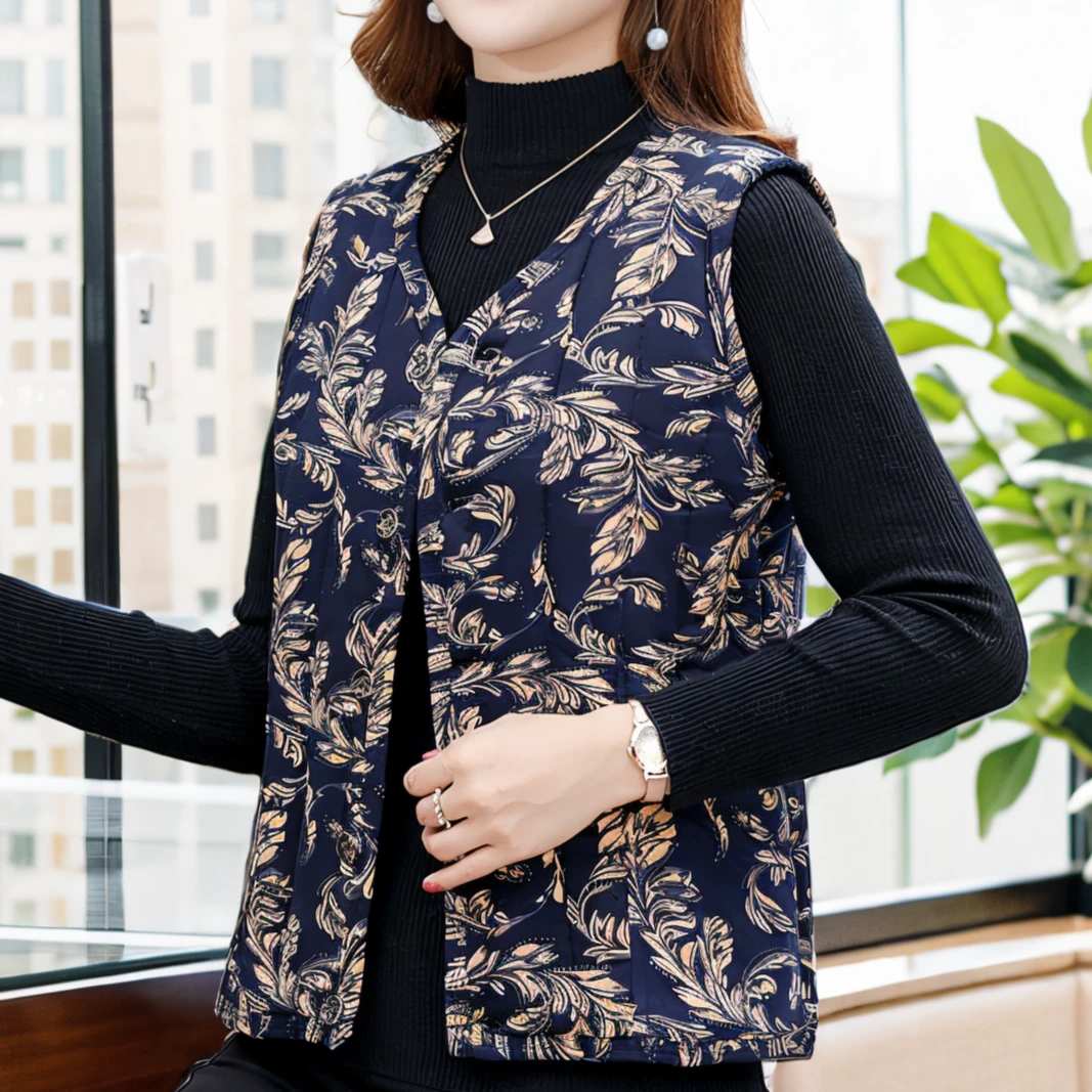 【秋冬季马甲】2024新款妈妈装女中老年马夹女加绒坎肩外套保暖背心