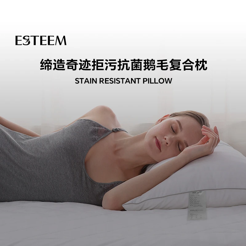 ESTEEM/宜庭五星拒污抑菌鹅毛复合枕