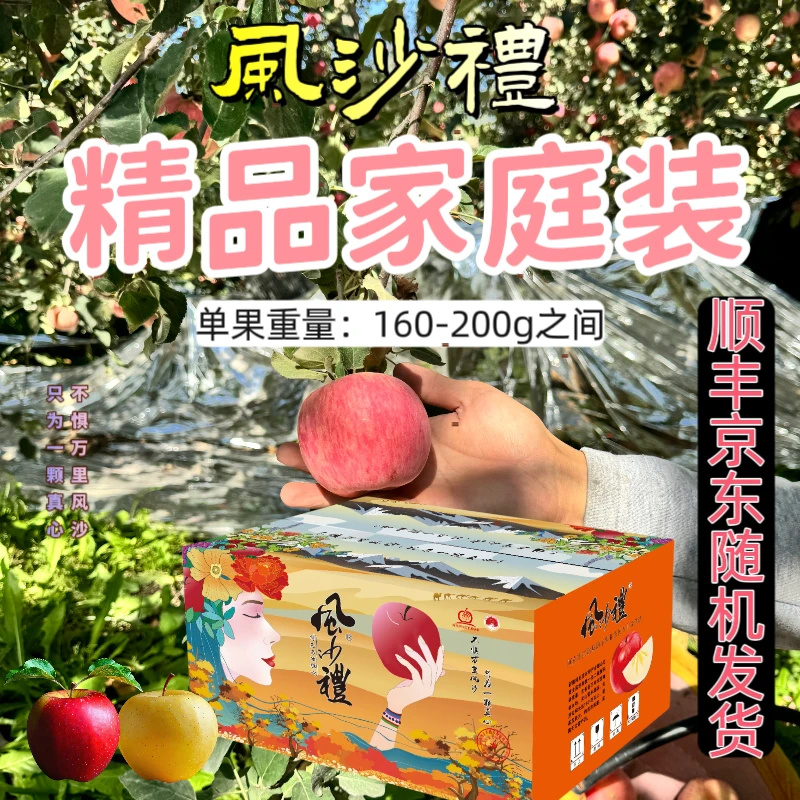 风沙礼【家庭装】新疆阿克苏红旗坡冰糖心苹果