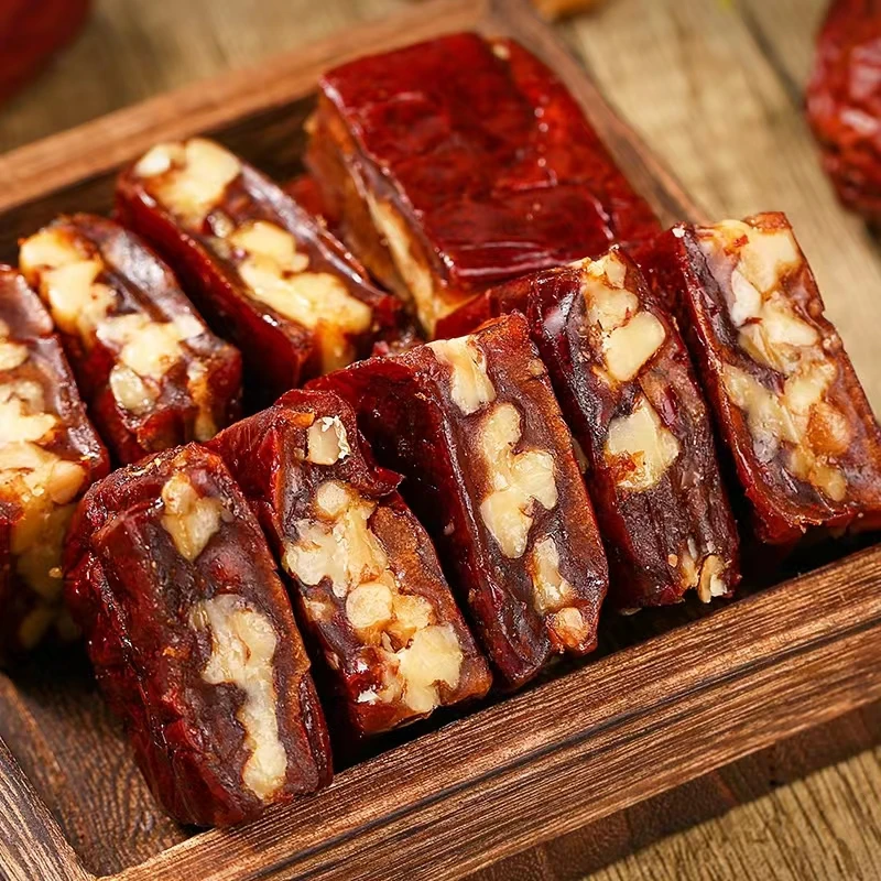 【新疆枣仁派】精选枣夹核桃枣仁夹心派营养红枣糕代餐零食250g