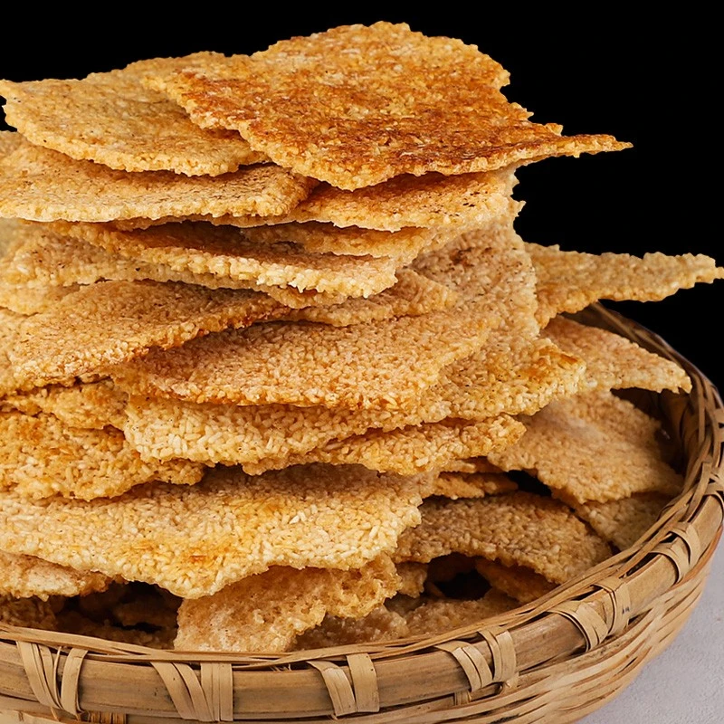 农家锅巴老式怀旧安徽特产零食原味小吃手工大米柴火老灶土灶500g