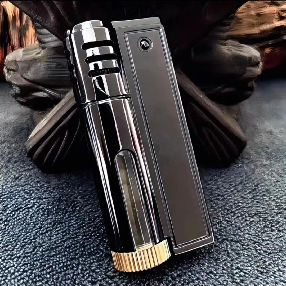 网红爆款高端透明视油仓复古煤油打火机创意个性怀旧款老式高档