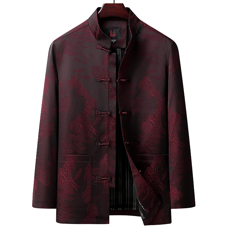 春秋季中老年男士中国风民族服饰高品质唐装(2419夹克）