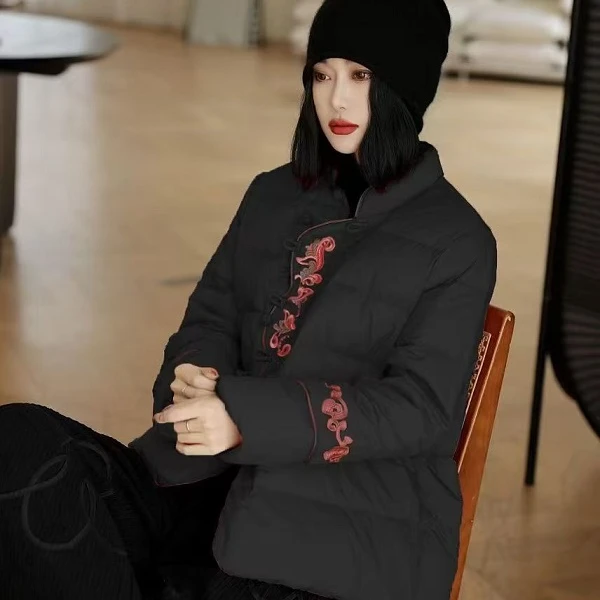 [WYZAKING]【杏雨梨云】重工刺绣羽绒服国风新中式女装秋冬款