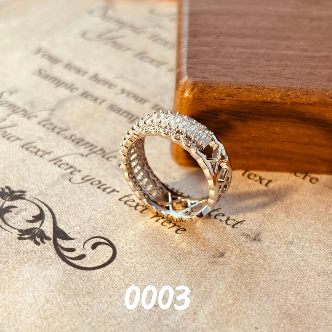 铜合金戒指 时尚精致款通勤戒指~0003