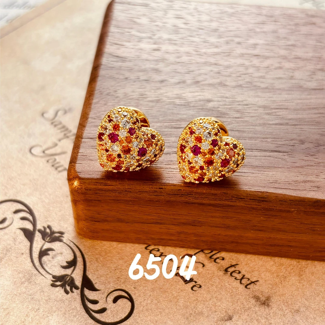 铜合金耳饰 经典百搭个性款925银针耳饰~6504