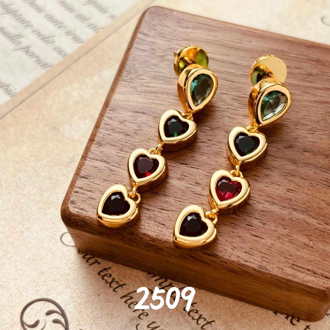 铜合金耳饰 时尚长款流苏经典925银针耳饰~2509