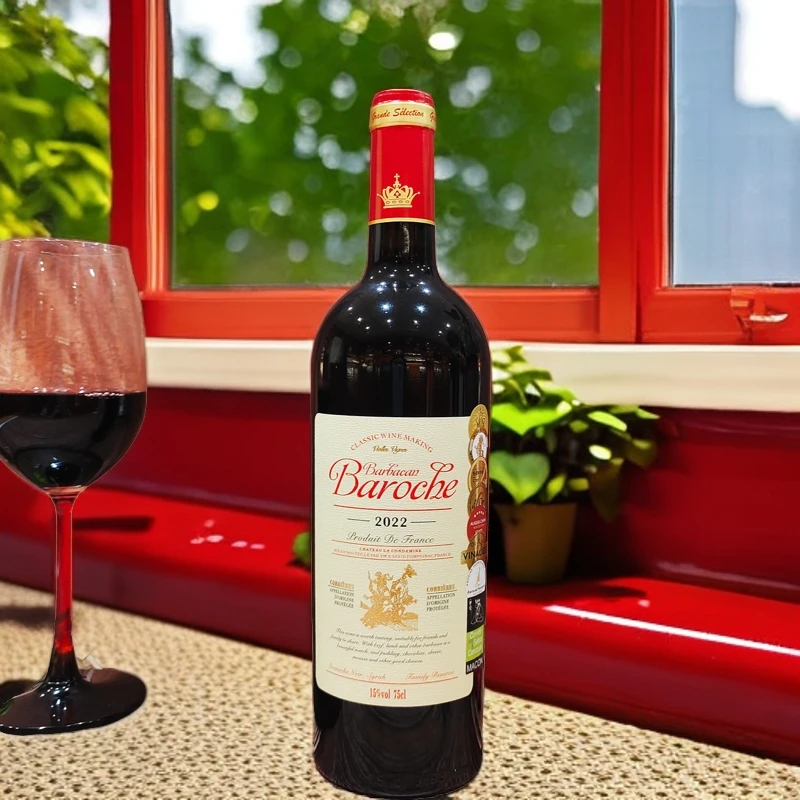 【原瓶进口】大师姐法国酒巴罗什城堡干红15度珍藏老藤葡萄酒750ml
