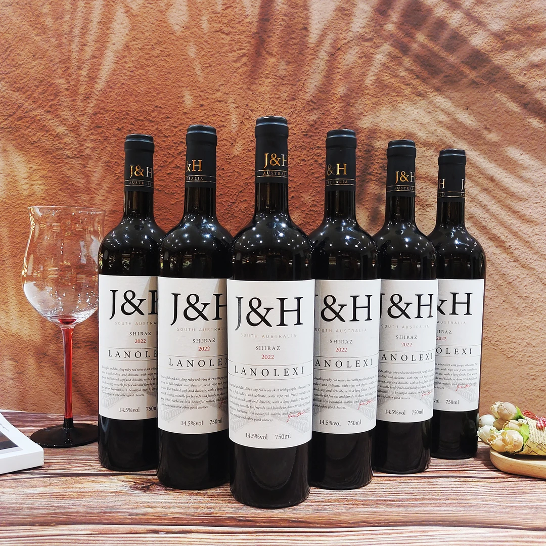 【原瓶进口】澳大利亚南澳产区兰澳乐溪干红葡萄黑晋赫14.5度750ml