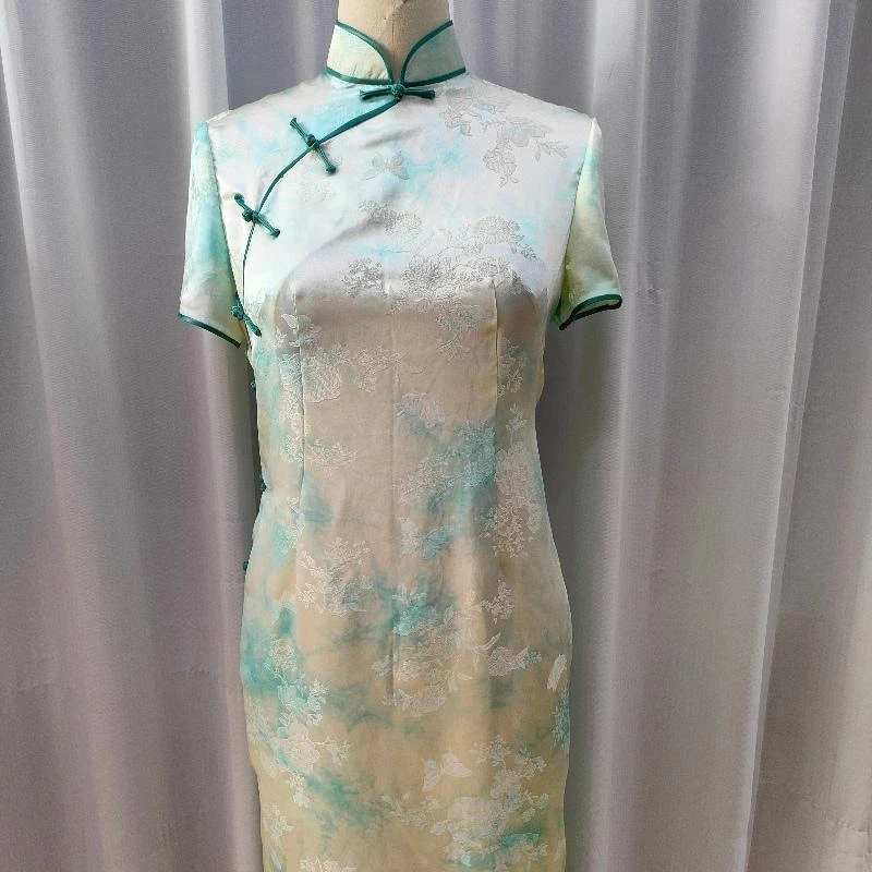 真丝复古手工旗袍