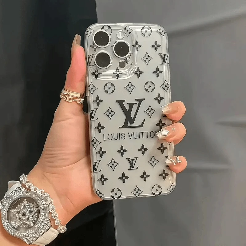 潮牌轻奢印花适用苹果14/15/16手机壳透明12/11高级感保护套软