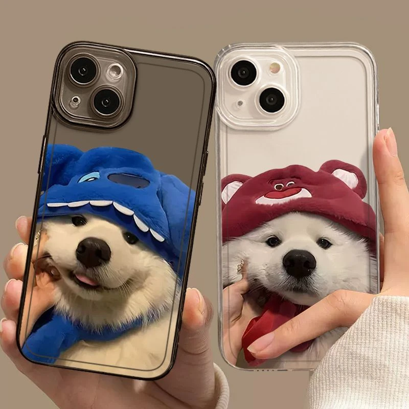 狗狗适用苹果13/14/15promax手机壳iPhone11/12pro透明7/8全包