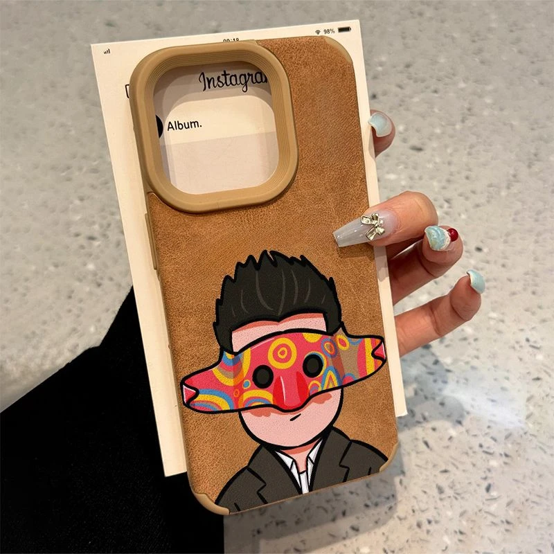 收手吧阿祖适用苹果15/16promax手机壳防摔12/13promax小众大孔壳