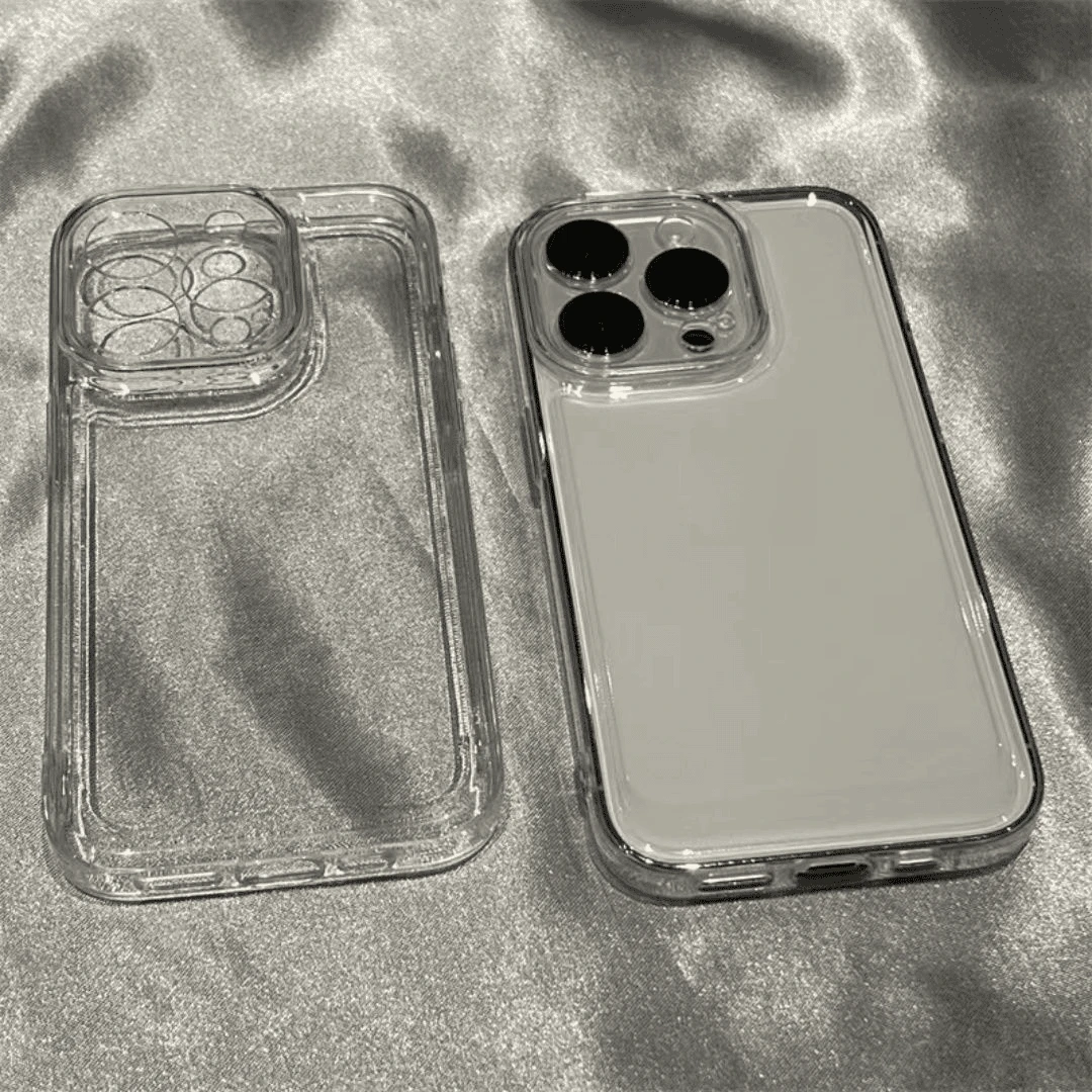 简约透明适用苹果17/16promax手机壳iPhone15透明13/14防摔12软壳
