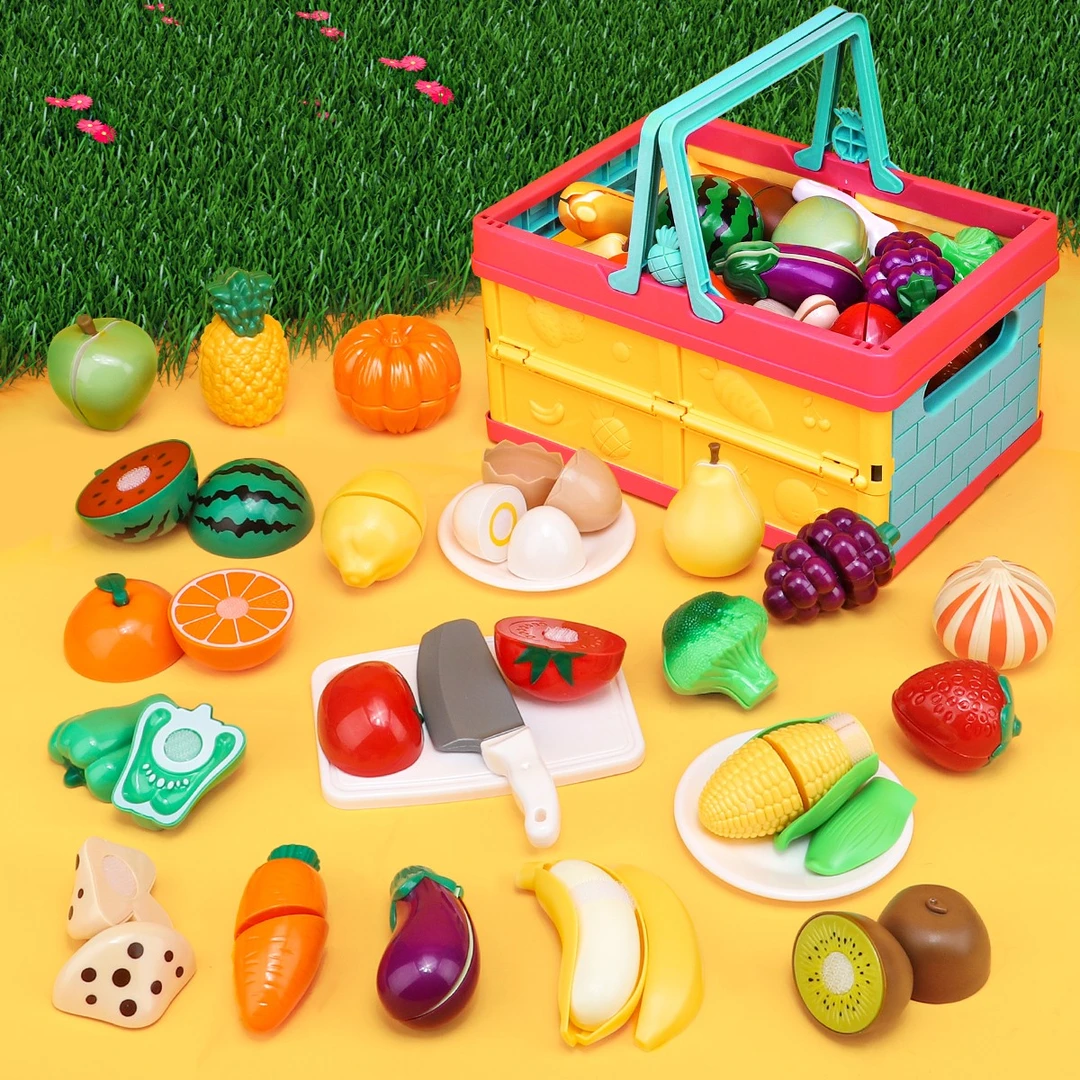 切切乐宝宝过家家玩具蔬菜水果仿真食物厨房玩具礼物套装