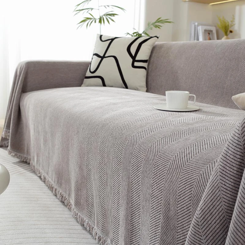 （兰澳）ins高货沙发盖布雪尼尔沙发巾防猫沙发套罩四季通用毯巾垫