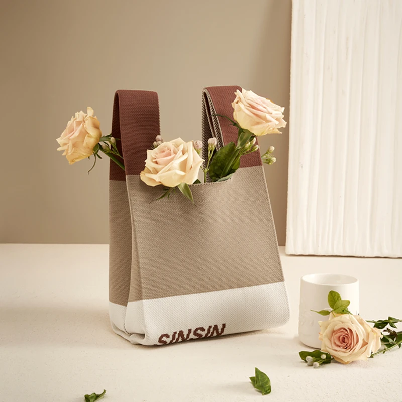 SINSIN单肩美拉德风格秋冬简约女士布包小众潮流通勤手提包便携