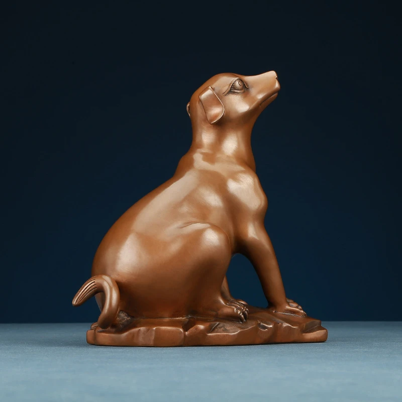 摆件铜狗家居装饰摆设