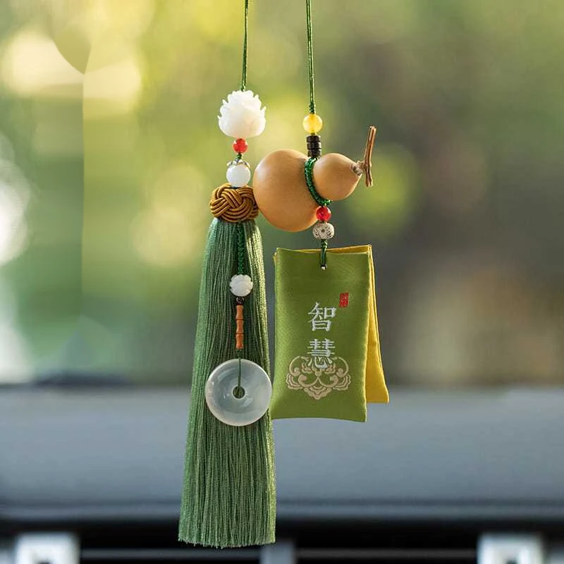 车挂件汽车福禄车内吊饰品男女士香囊平安后视镜装饰品