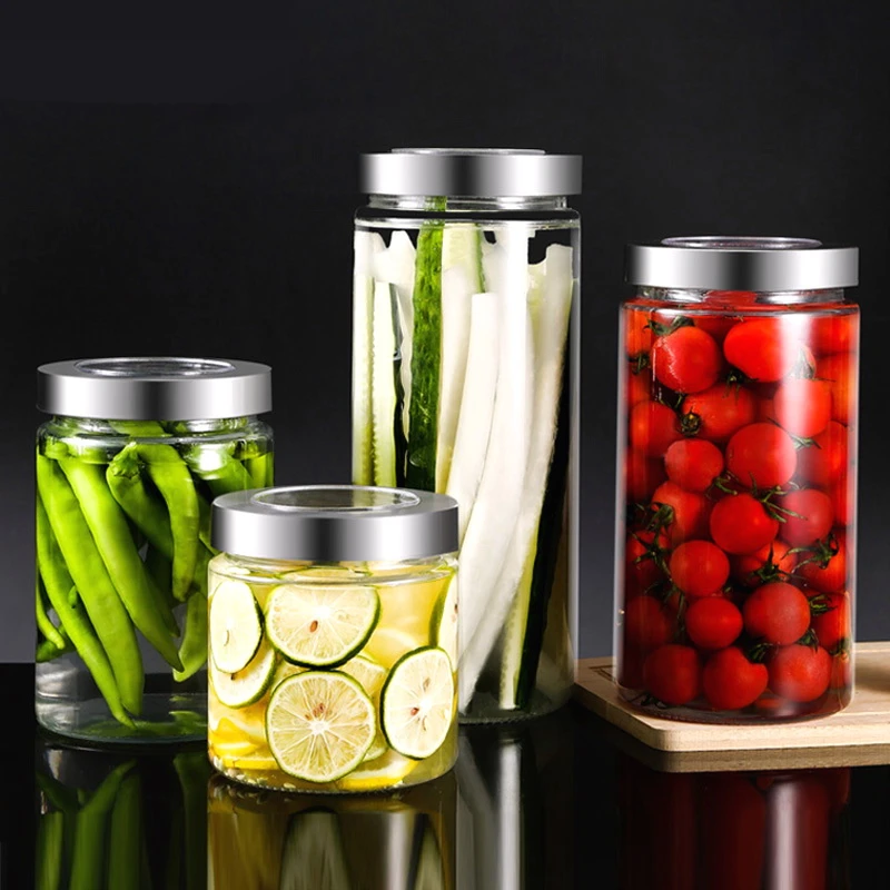 玻璃瓶密封罐腌制储物罐装食品储存咸菜瓶子腌菜罐子泡菜坛子家用