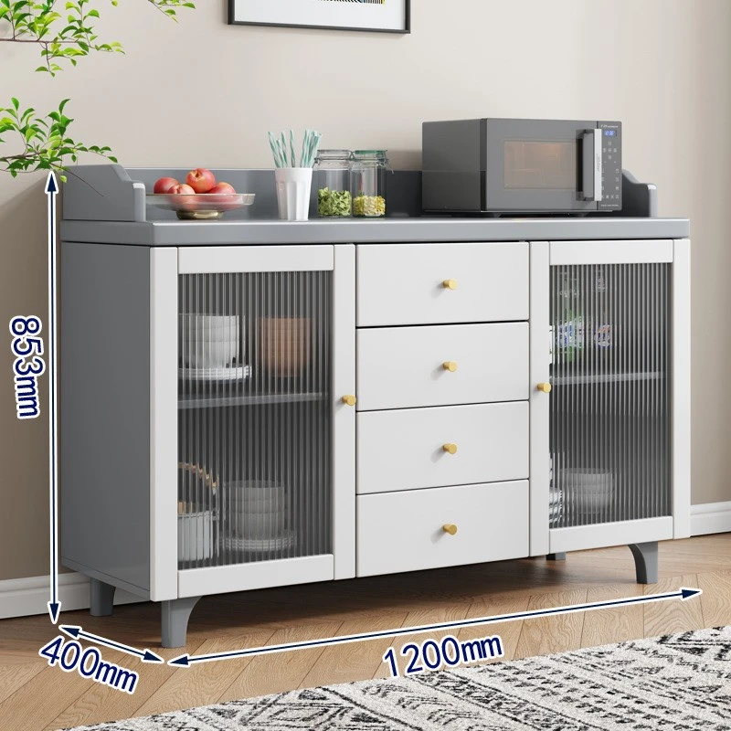 源头厂家直发实木餐边柜矮酒柜客厅餐厅靠墙一体家用厨房壁橱、橱