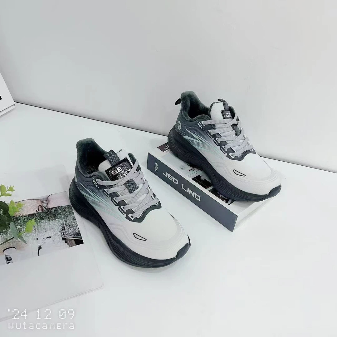 5119-1    新款时尚百搭厚底潮流运动休闲鞋加绒