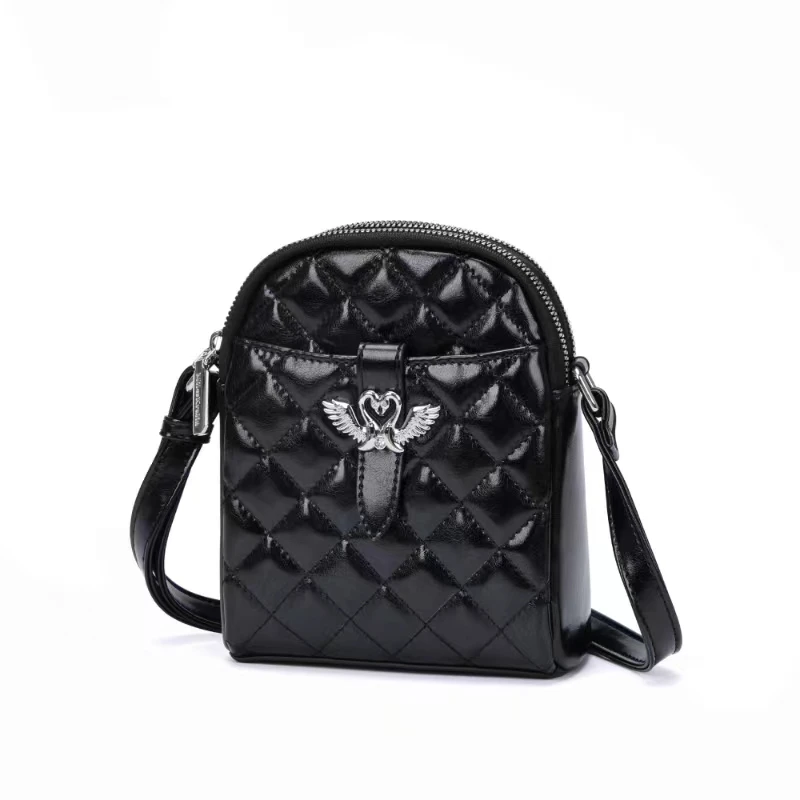 2024新款菱格手机包女士百搭单肩斜挎包