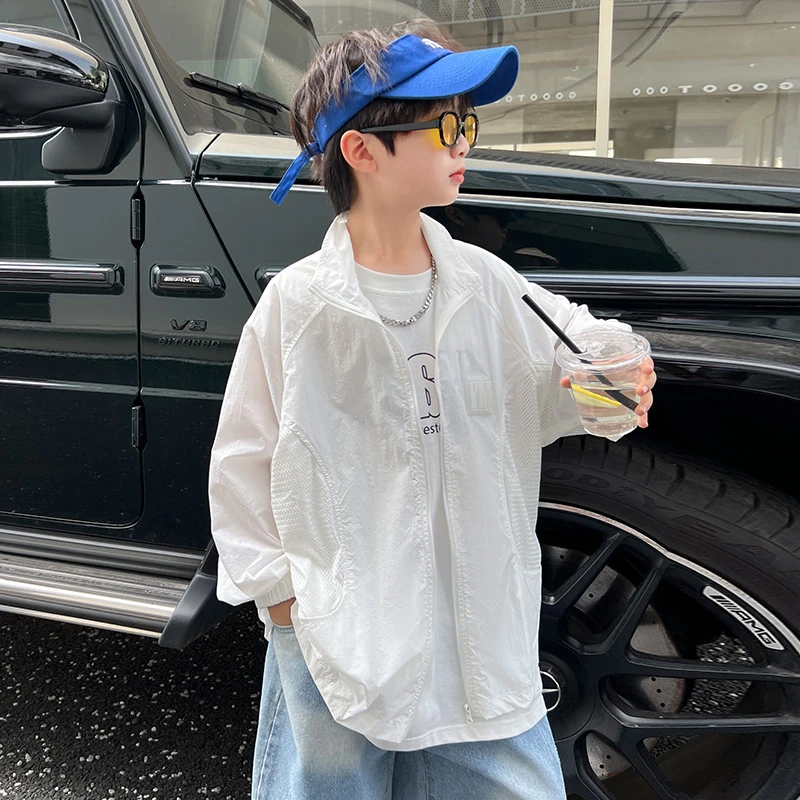 儿童防晒衣男童新款夏装透气防晒服夏季薄款外套童装23275