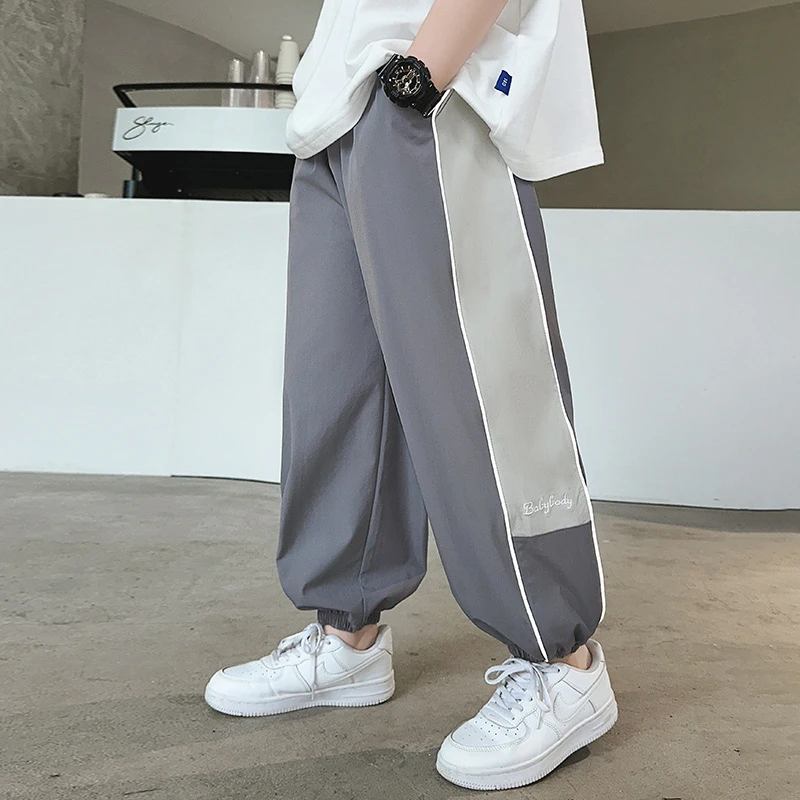 男童春款长裤2025新款儿童装夏季薄款中大童防蚊裤休闲裤子1163