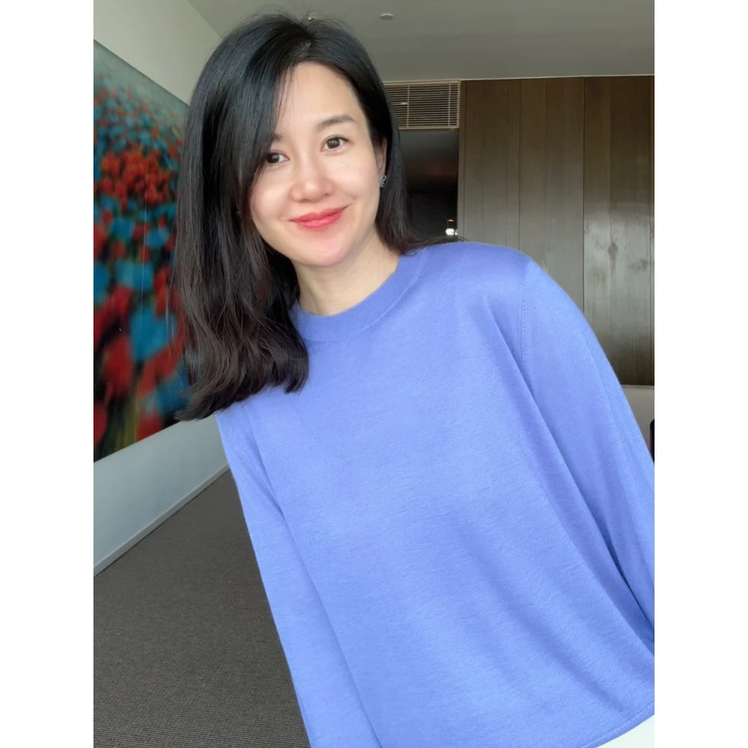 ulight 重磅LP风丝绒极简风超细针打底基础上衣