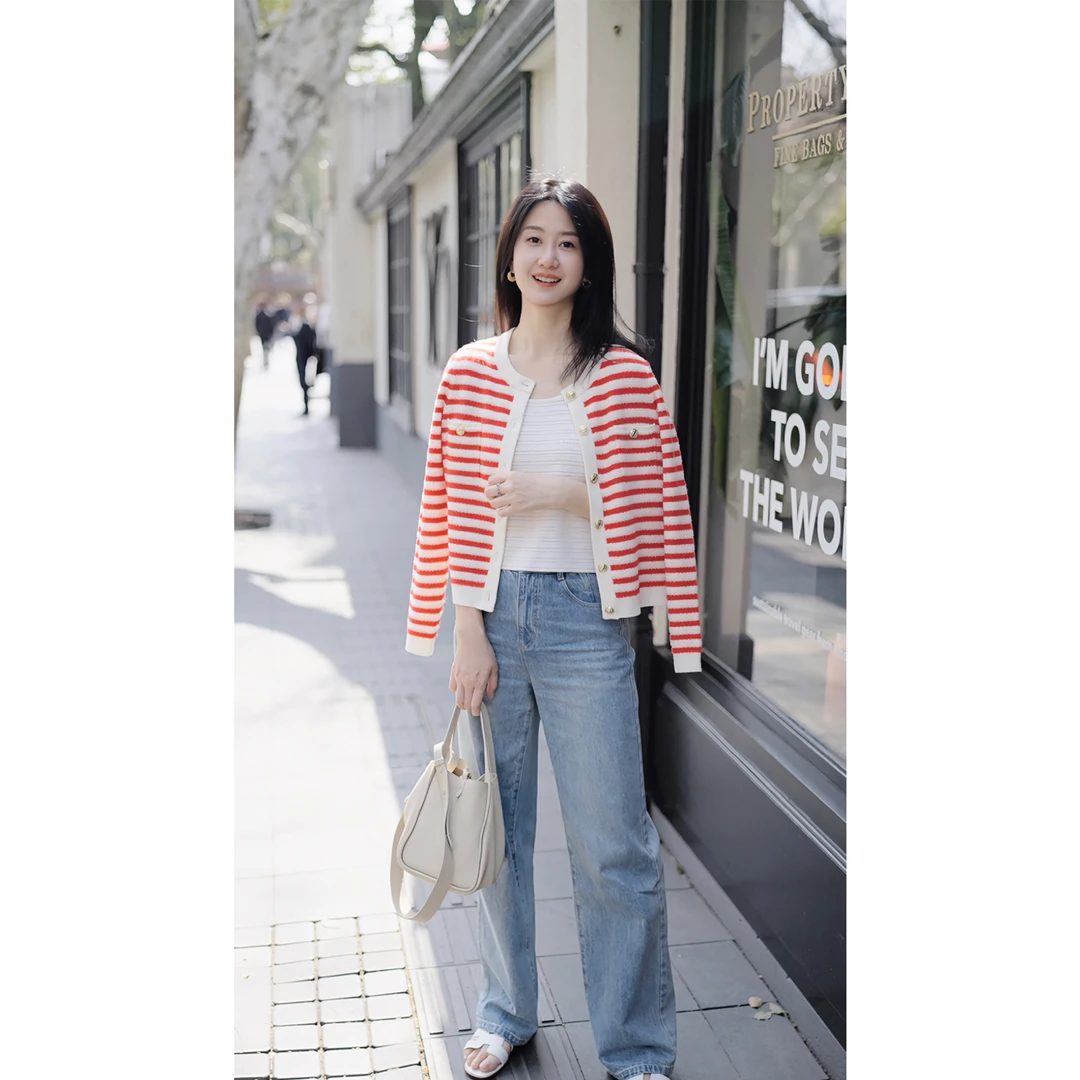 ulight【效率衣橱】极简时髦修腿显瘦高腰直筒牛仔裤