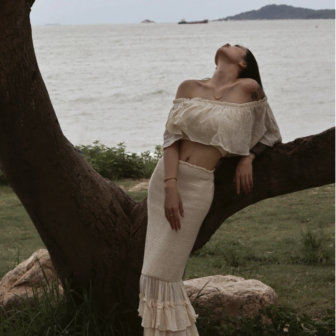 【孤品】雅珩2024夏季辣妹时尚修身显瘦气质女装