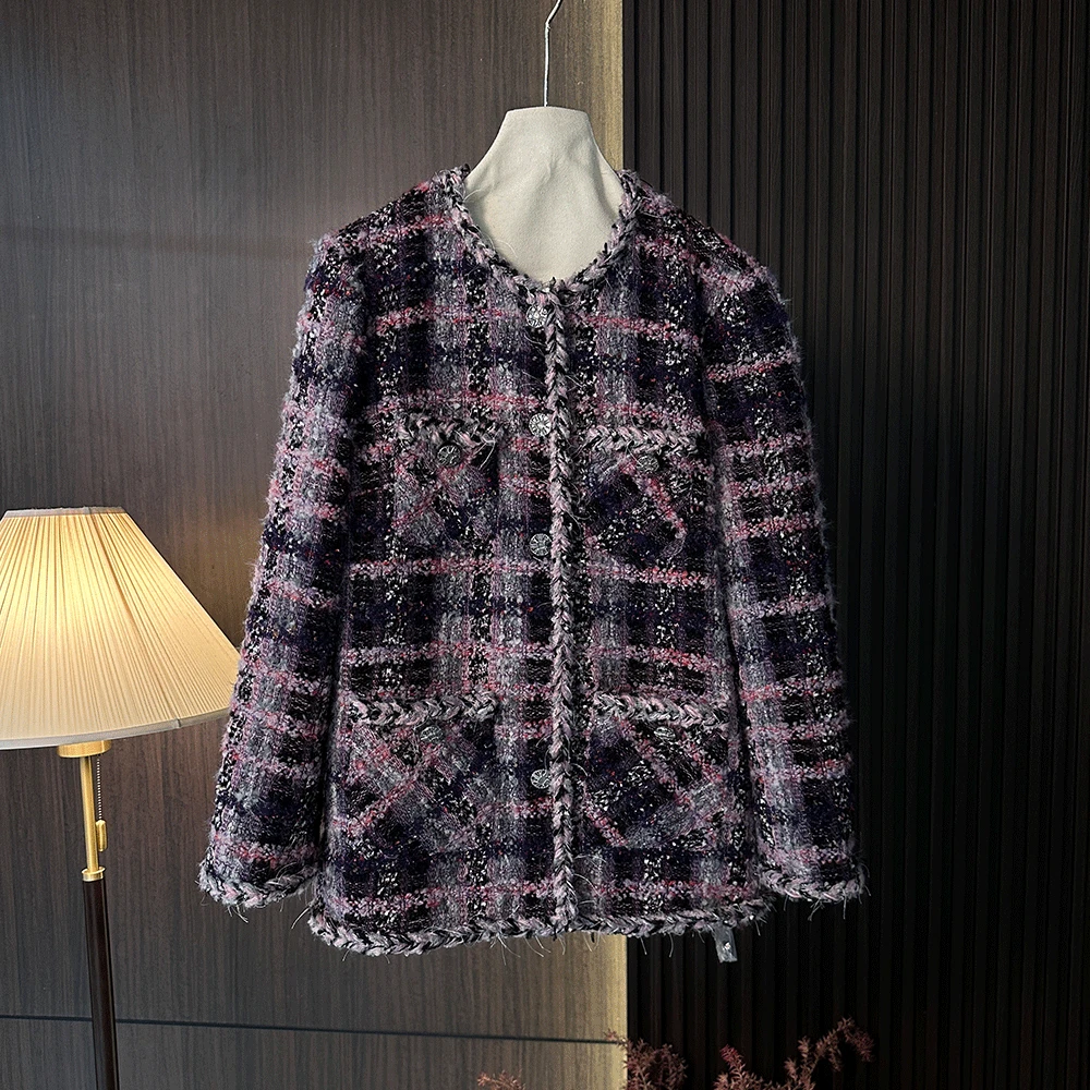 【紫气东来】 冬季新款时尚洋气小香风短款外套