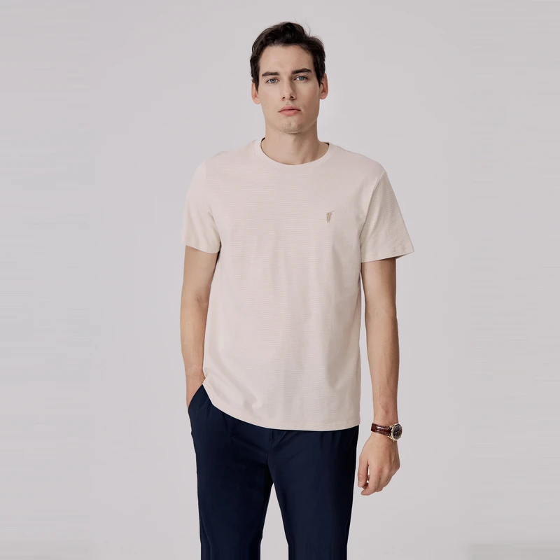 POLOWALK短袖痞帅男夏季新款商务休闲t恤宽松半袖上衣W4228273