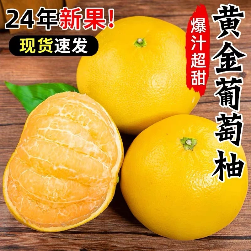 福建平和黄金葡萄柚当季新鲜水果蜜柚子皮薄多汁榨汁清甜多仓发货