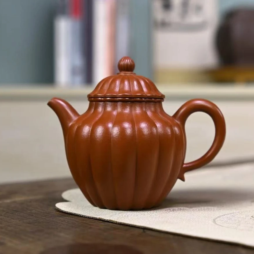 陆奕紫砂摹古作品【十六菊】160cc