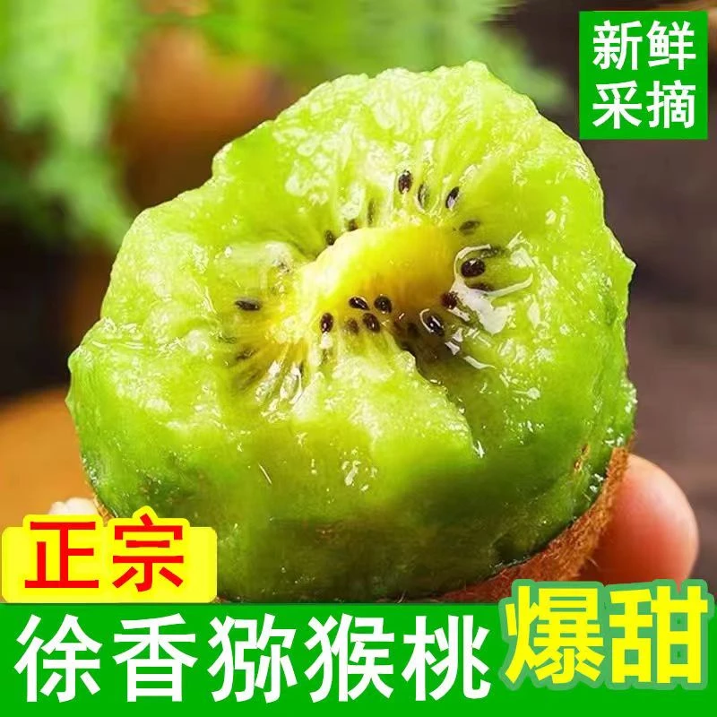 陕西眉县绿心【徐香猕猴】桃新鲜采摘奇异果现摘现发软糯香甜