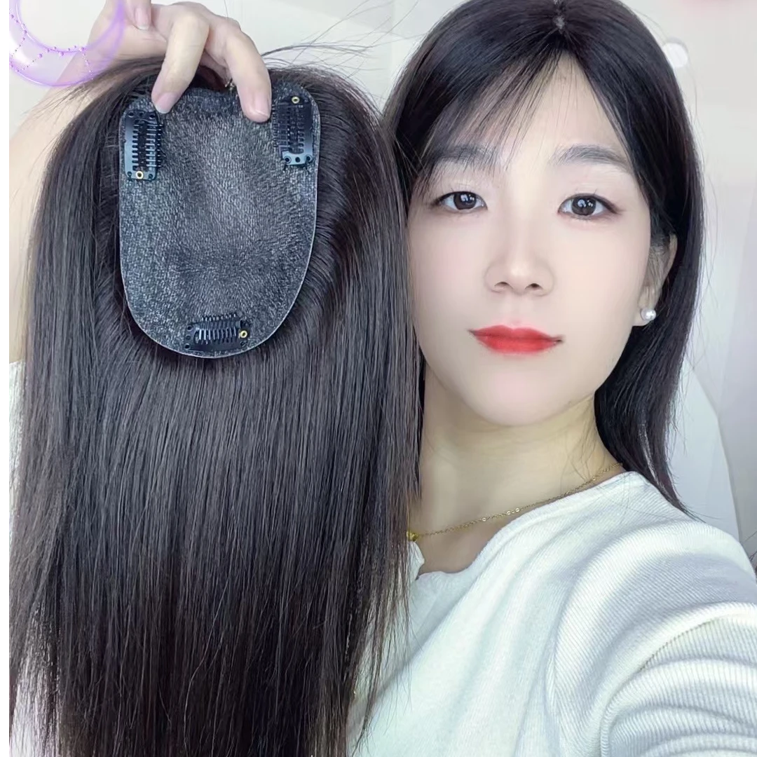 （黑天鹅10*13）自然逼真轻薄透气真发隐形无痕补发片