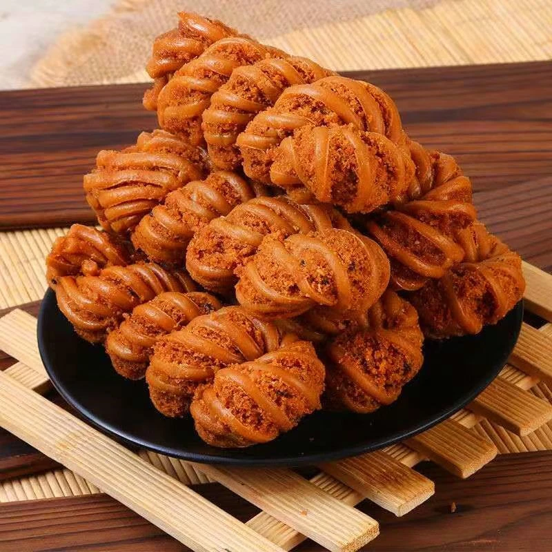 天津风味小吃大麻花夹心大麻花糕点面粉早餐食品口感酥脆美味好吃