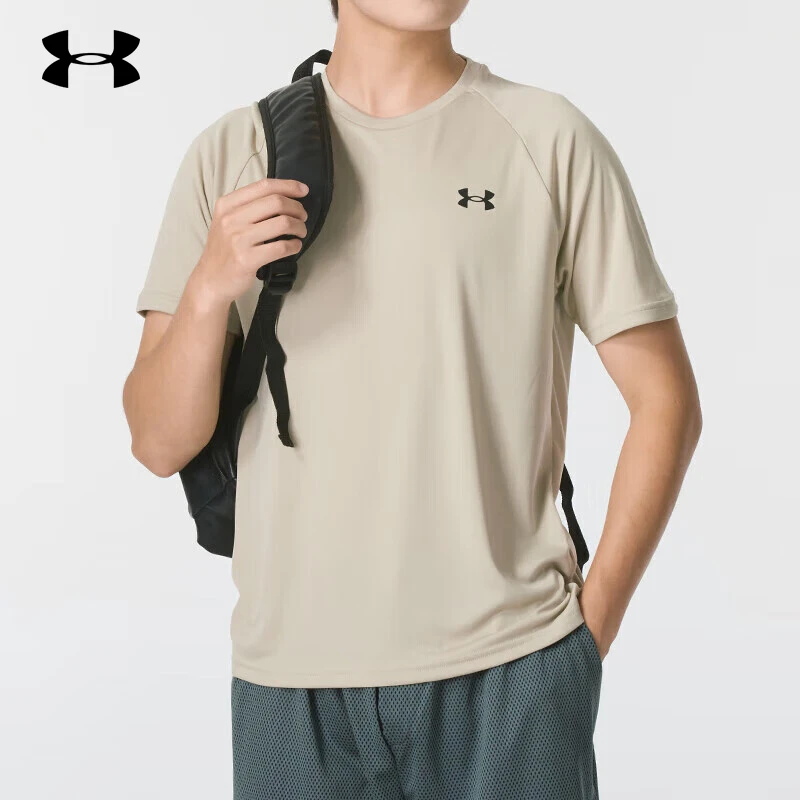 【尤莱特】安德玛速干T恤夏季男跑步运动半袖健身训练上衣圆领短袖