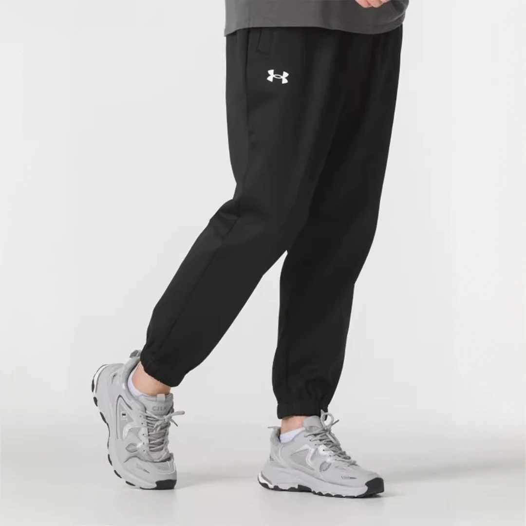 安德玛24秋冬新款卫裤男户外跑步训练运动裤加绒长裤休闲男士卫裤